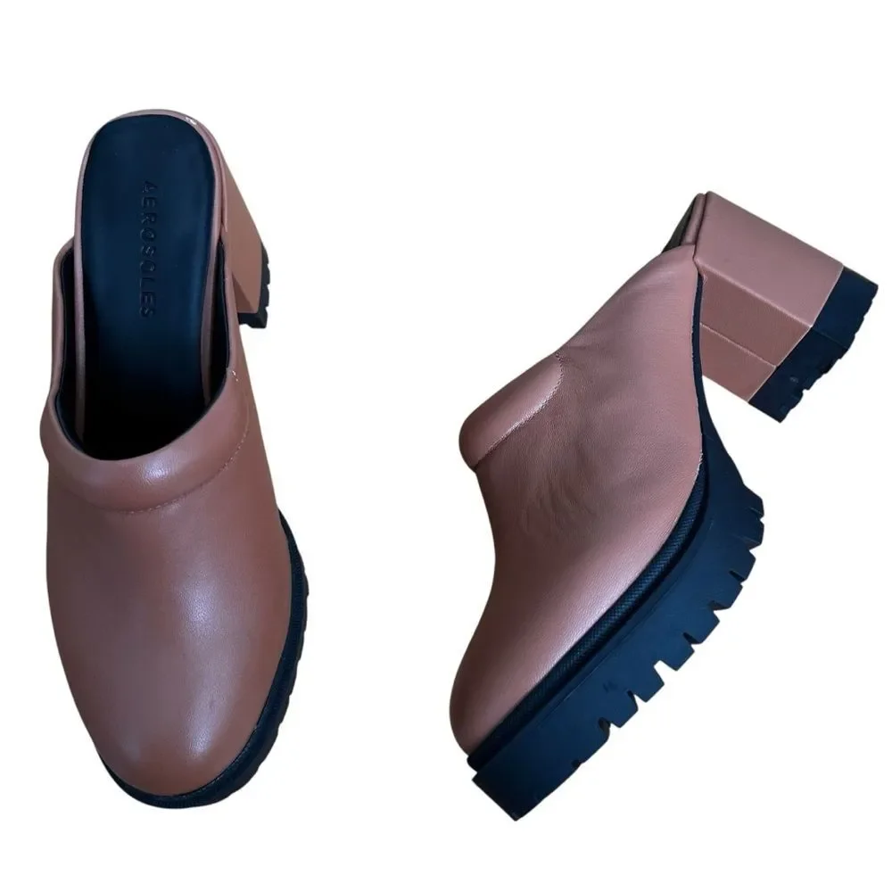 Aerosoles Emon Mule Shoes Size 7.5 New Tan - Picture 8 of 8